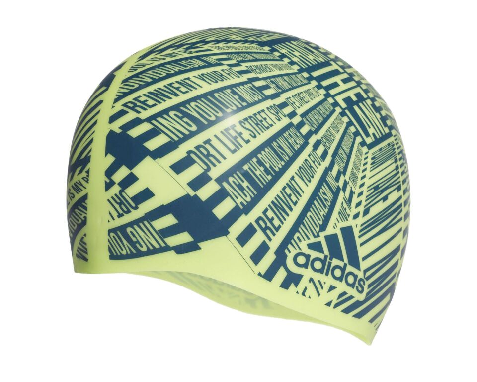 Adidas Desenli Silikon Yüzücü Bonesi Dq1736