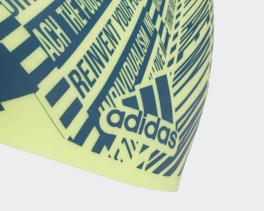 Adidas Desenli Silikon Yüzücü Bonesi Dq1736