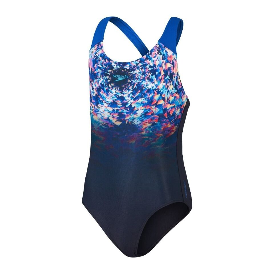 SPEEDO KIZ ÇOCUK YÜZÜCÜ MAYOSU DIGI PLMT SPBK JF NAVY/BLUE 8-00262515942 YZM