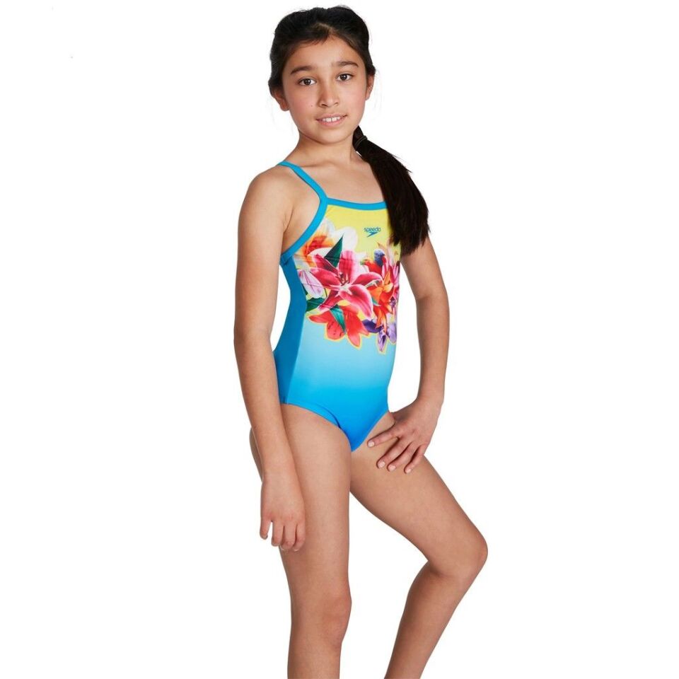 SPEEDO KIZ ÇOCUK YÜZÜCÜ MAYOSU PLMT TSRP MSBK JF BLUE/YELLOW 8-09533H111 YZM