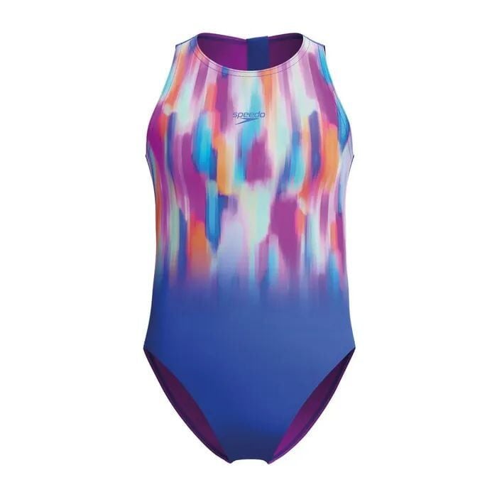 SPEEDO KIZ ÇOCUK YÜZÜCÜ MAYOSU PLMT DIGI HYST JF BLUE 8-1345518159